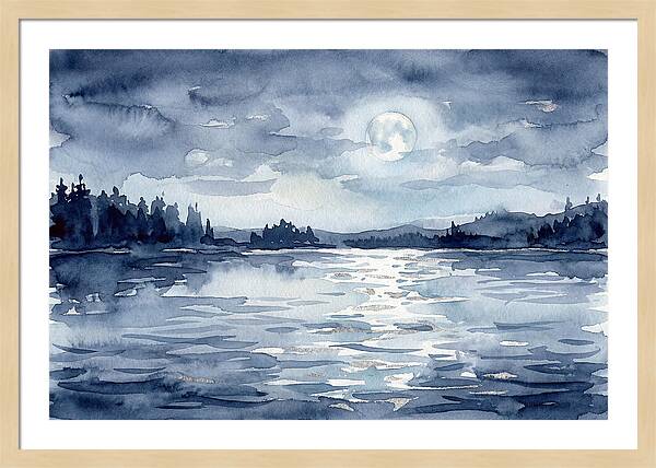 Serene Moonlit Waterscape