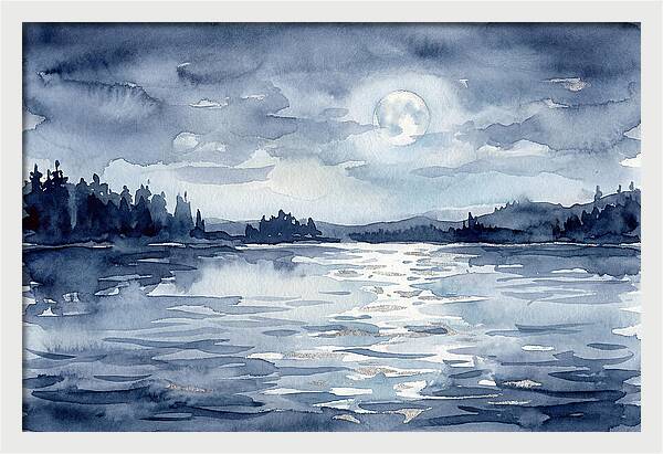 Serene Moonlit Waterscape