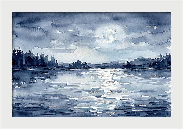 Serene Moonlit Waterscape