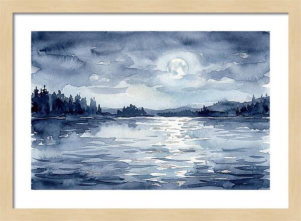 Serene Moonlit Waterscape