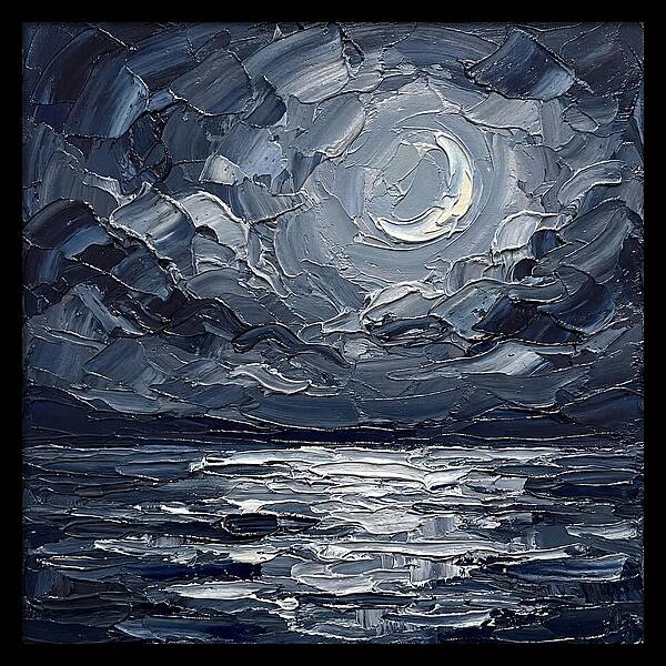 Serene Nightscape Beneath The Moon