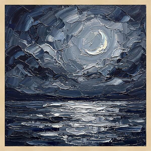 Serene Nightscape Beneath The Moon