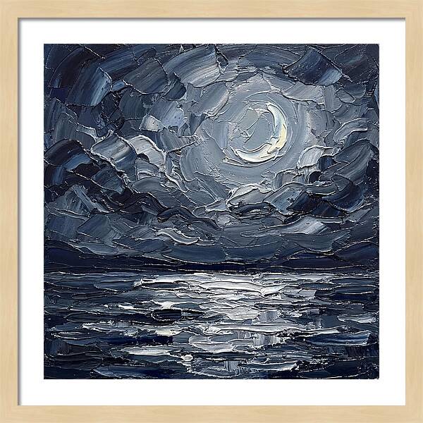 Serene Nightscape Beneath The Moon
