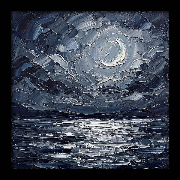 Serene Nightscape Beneath The Moon
