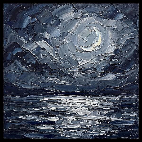 Serene Nightscape Beneath The Moon