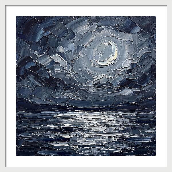 Serene Nightscape Beneath The Moon