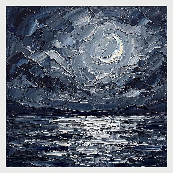 Serene Nightscape Beneath The Moon