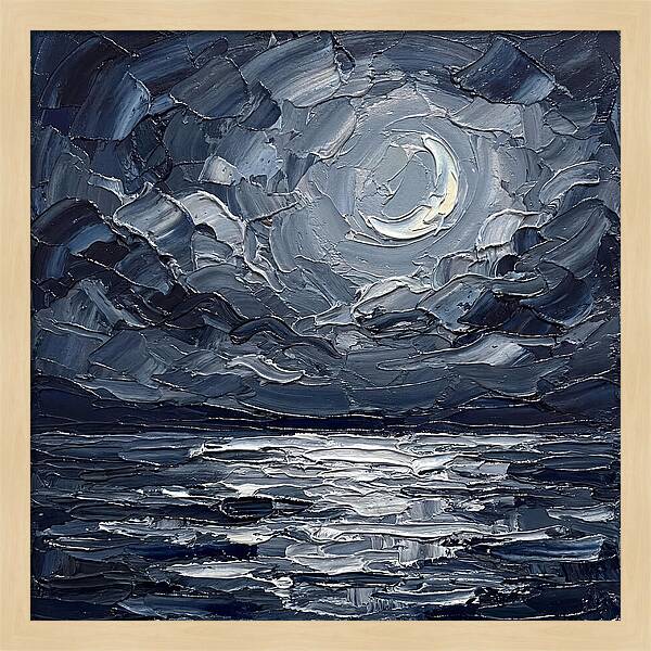 Serene Nightscape Beneath The Moon