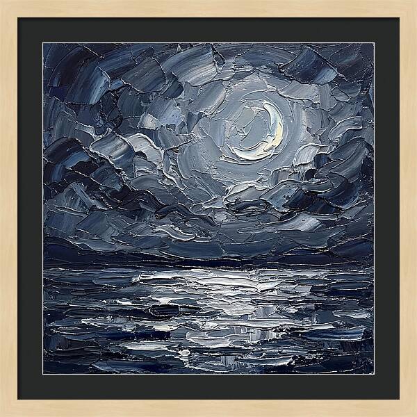 Serene Nightscape Beneath The Moon