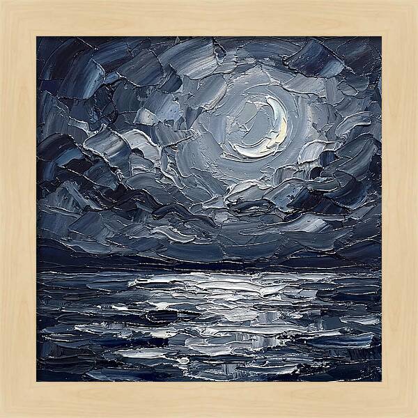 Serene Nightscape Beneath The Moon