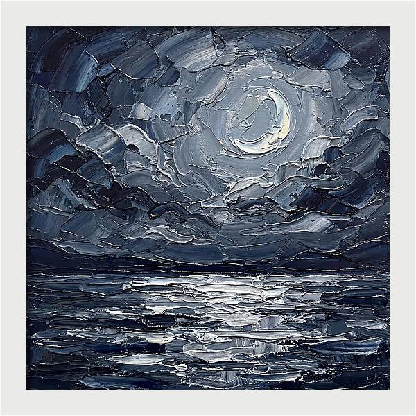 Serene Nightscape Beneath The Moon
