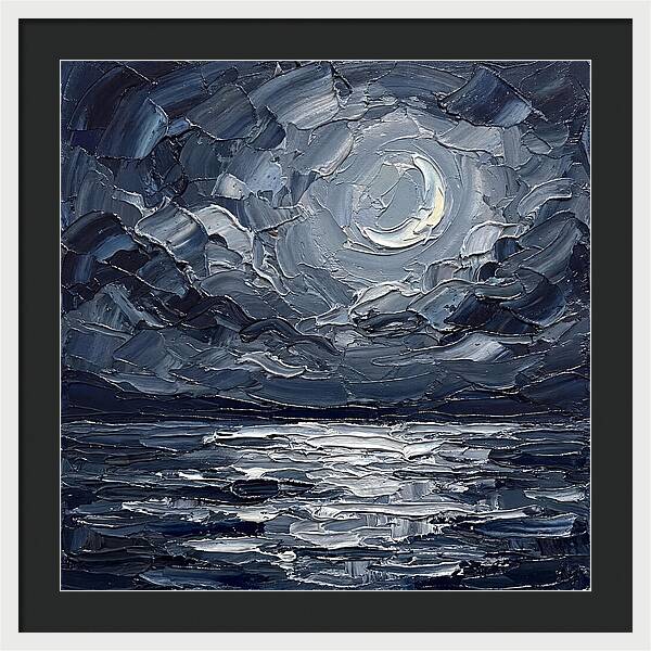 Serene Nightscape Beneath The Moon