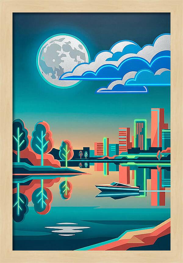 Serene Nighttime Waters