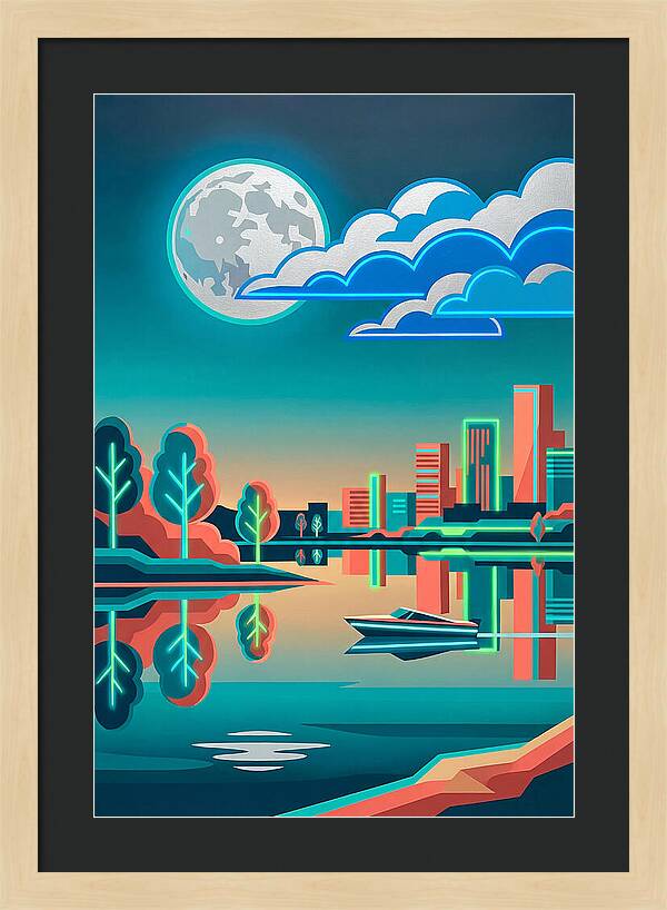 Serene Nighttime Waters