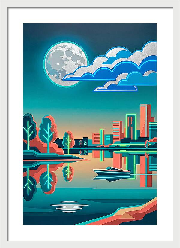 Serene Nighttime Waters