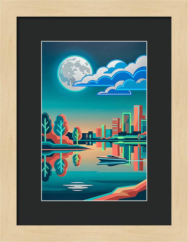 Serene Nighttime Waters
