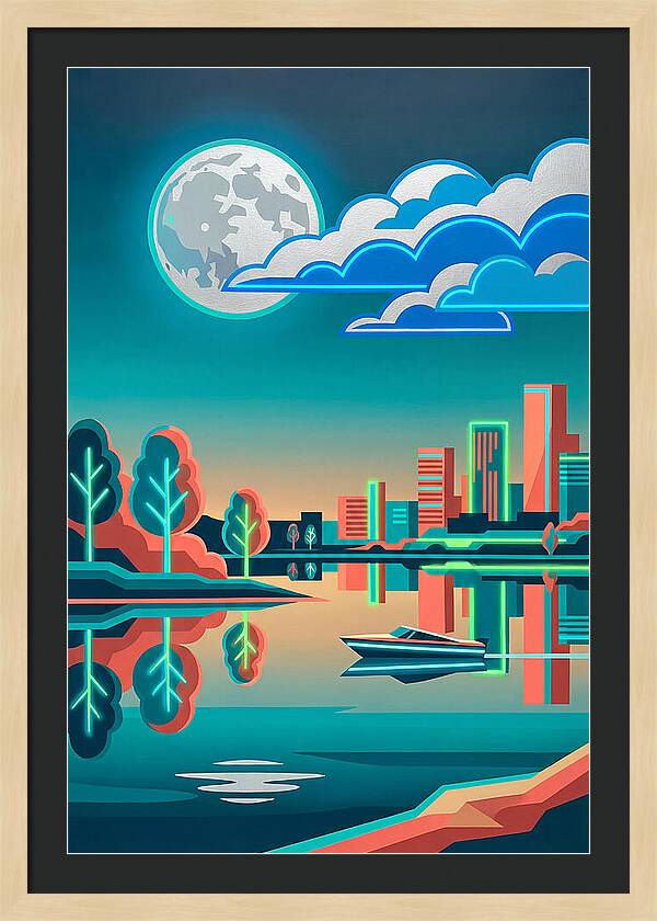 Serene Nighttime Waters