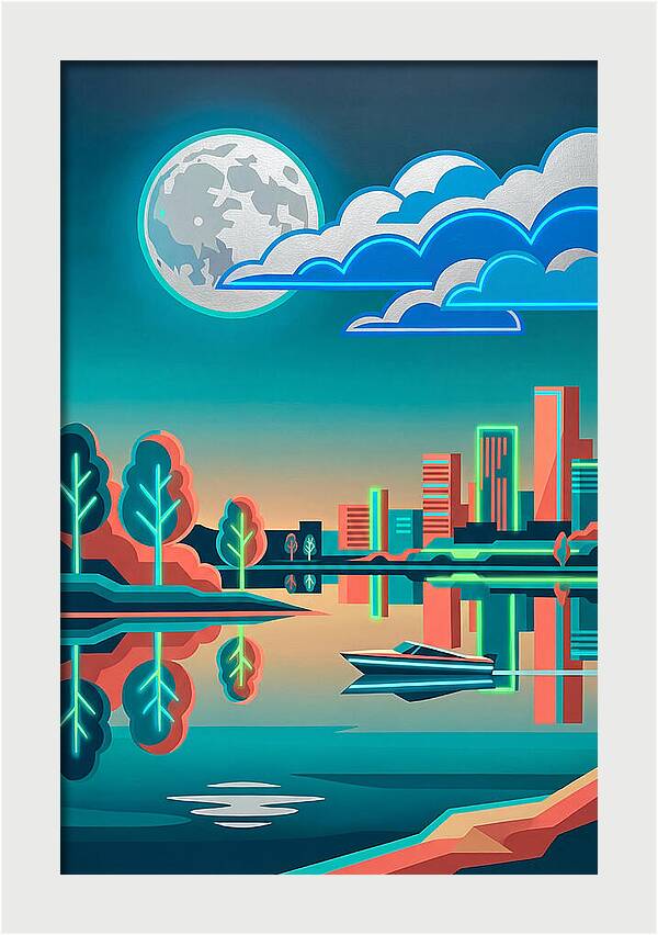 Serene Nighttime Waters