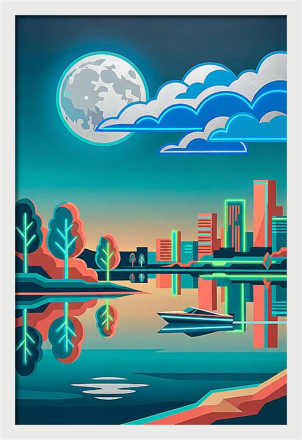Serene Nighttime Waters