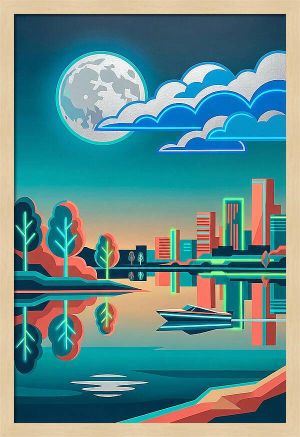 Serene Nighttime Waters