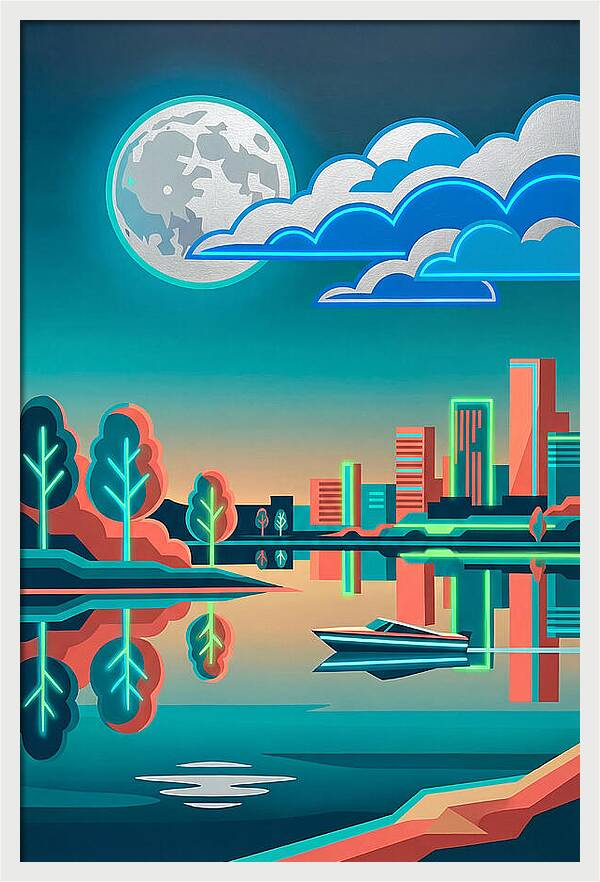 Serene Nighttime Waters