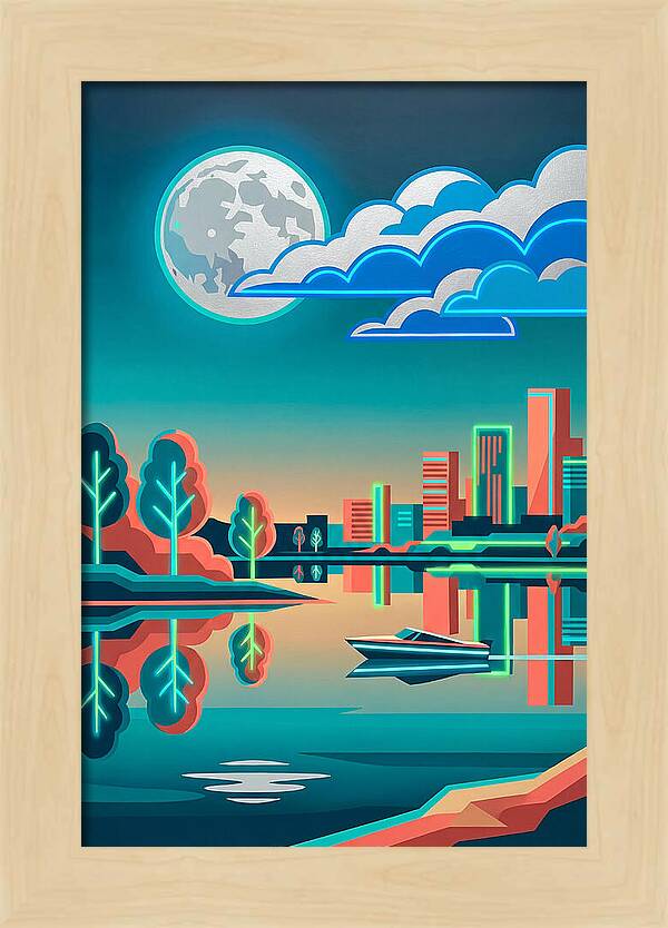 Serene Nighttime Waters