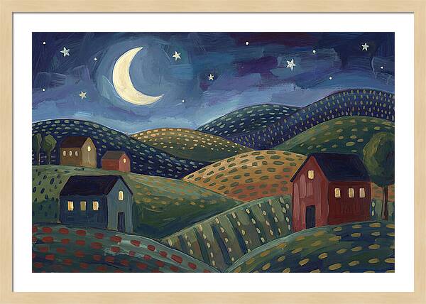Serene Nocturnal Landscape