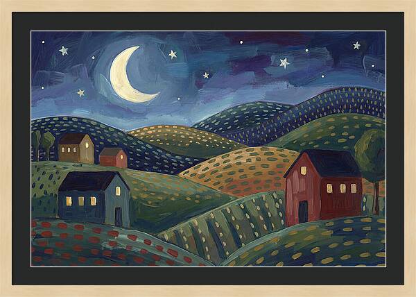 Serene Nocturnal Landscape