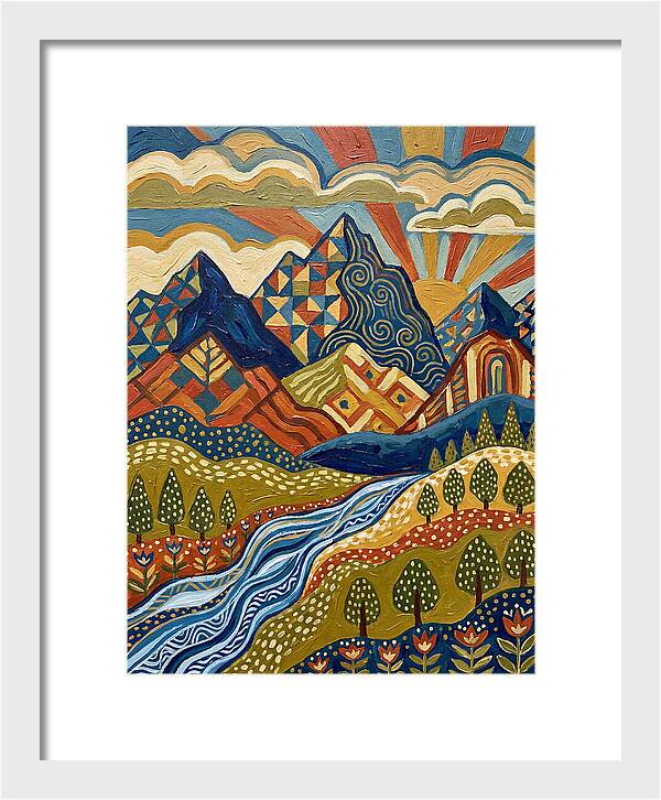Serene Peaks And Calm Skies