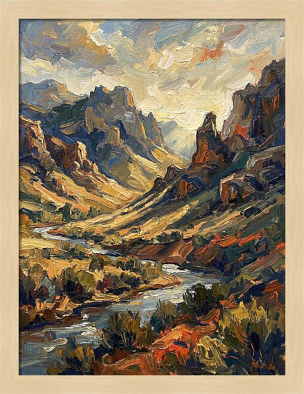 Serene Peaks And Valleys