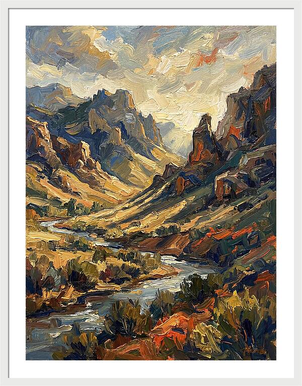 Serene Peaks And Valleys