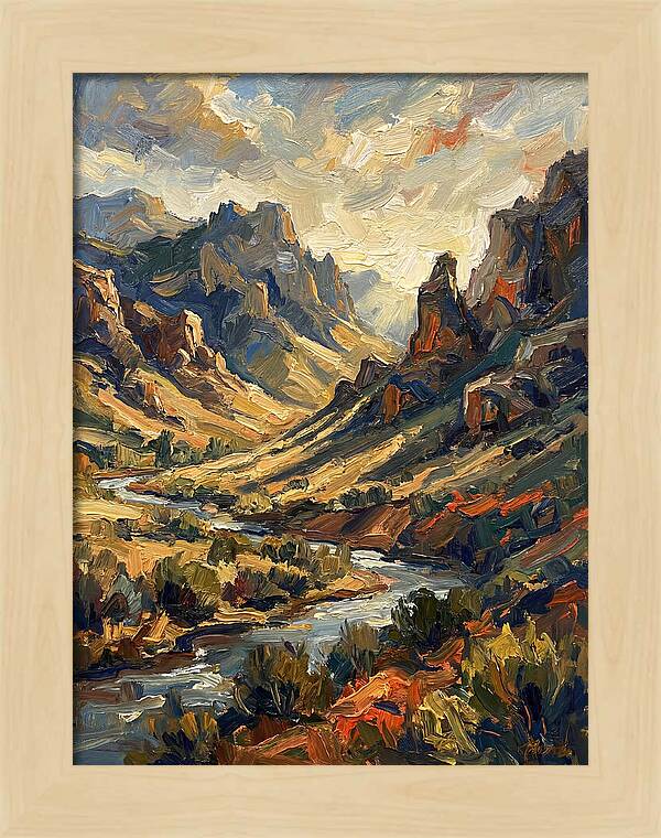 Serene Peaks And Valleys
