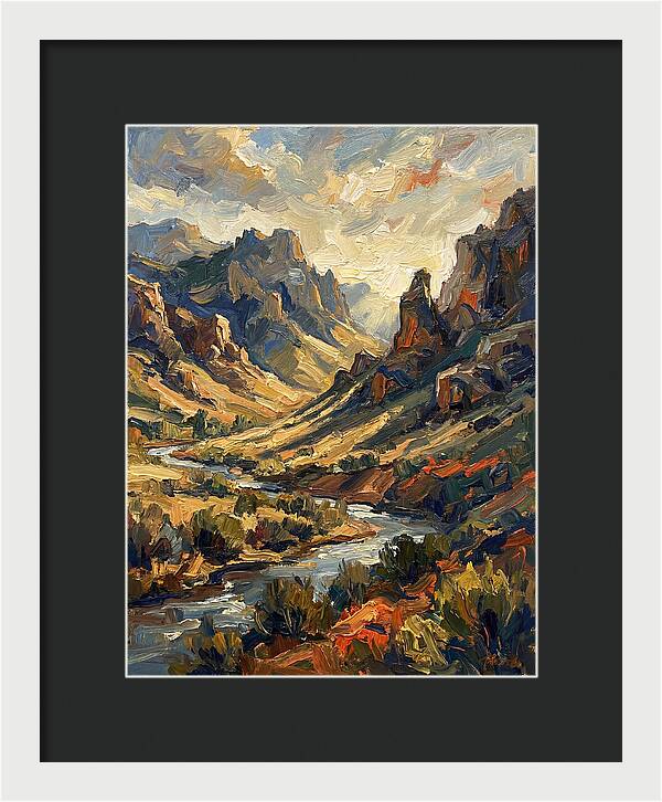 Serene Peaks And Valleys