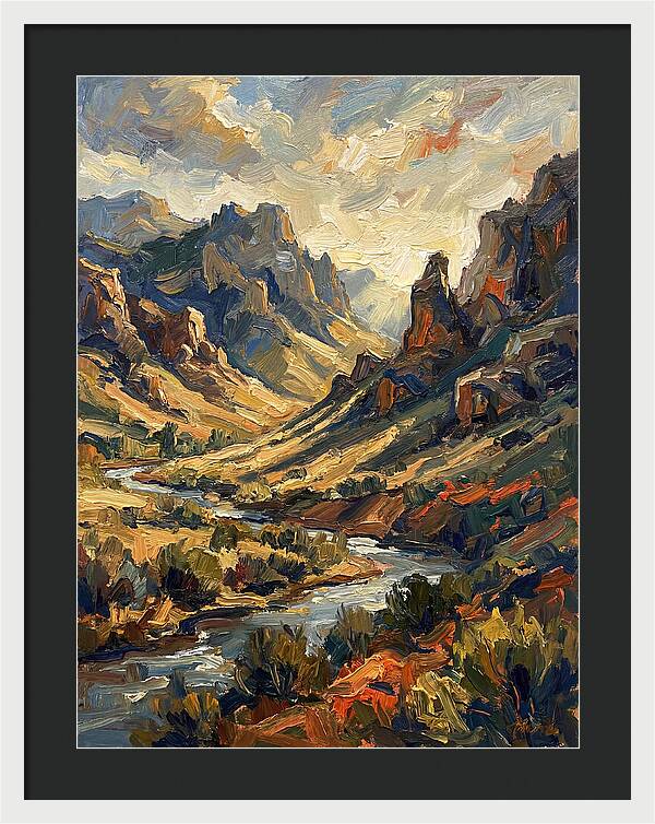 Serene Peaks And Valleys