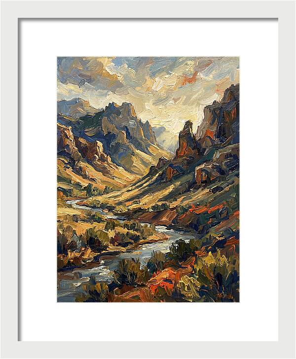 Serene Peaks And Valleys