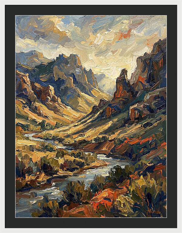 Serene Peaks And Valleys