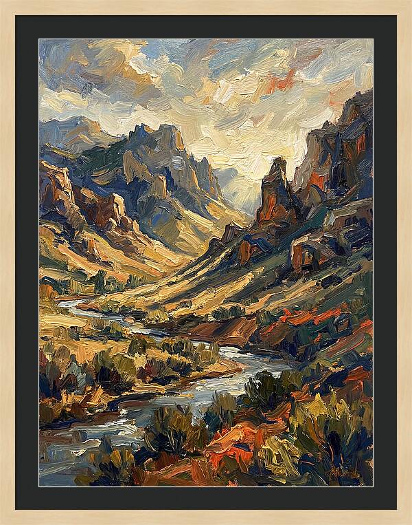 Serene Peaks And Valleys
