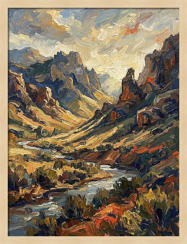 Serene Peaks And Valleys