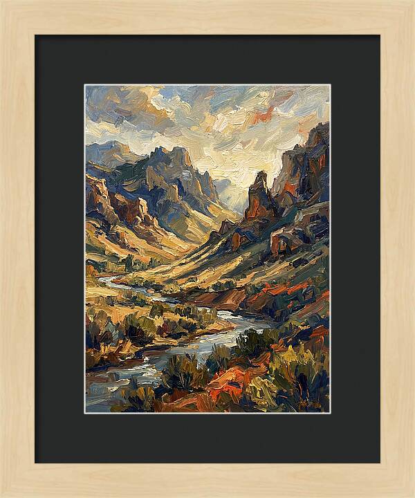 Serene Peaks And Valleys