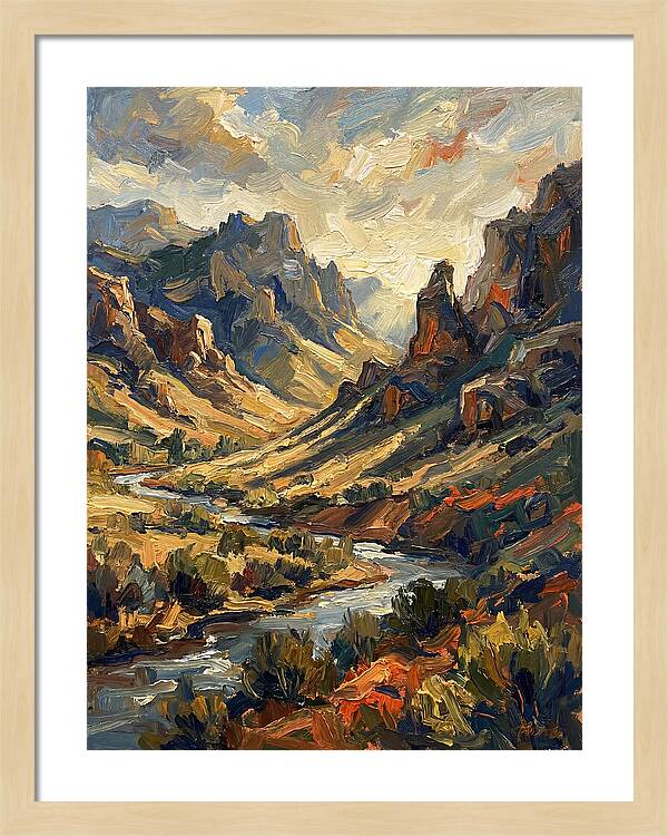 Serene Peaks And Valleys