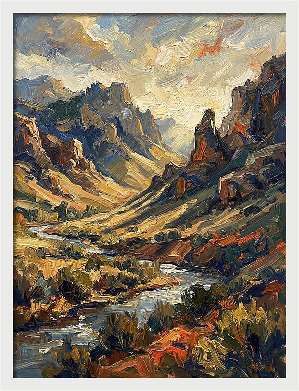 Serene Peaks And Valleys
