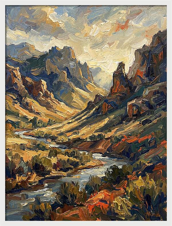 Serene Peaks And Valleys