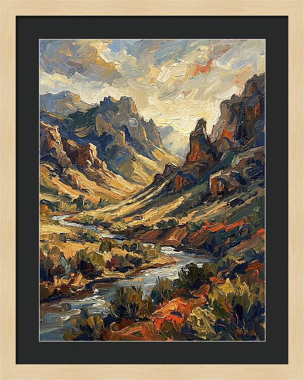 Serene Peaks And Valleys