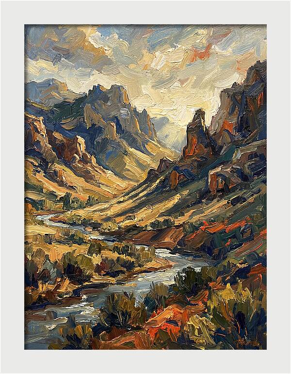 Serene Peaks And Valleys