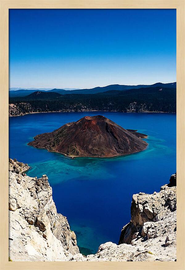 Serene Reflections At Crater Lake