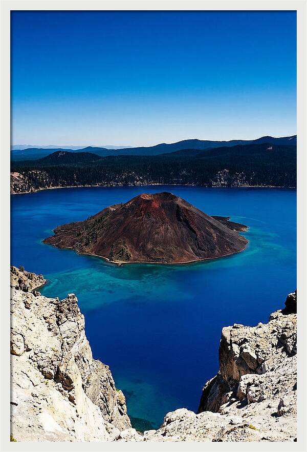 Serene Reflections At Crater Lake