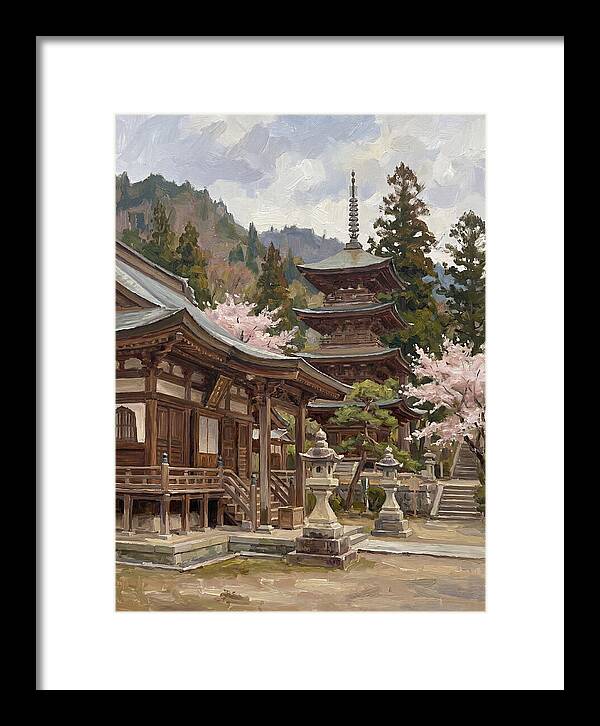 Serene Reflections By The Temple