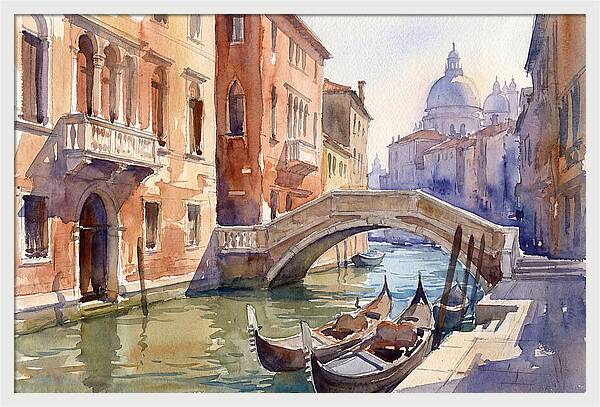 Serene Reflections In Italy