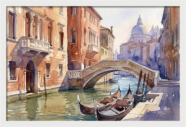 Serene Reflections In Italy