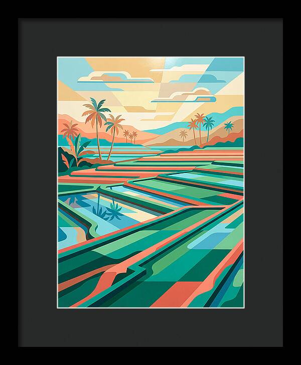 Serene Reflections In Rice Fields